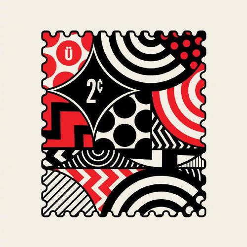 邮票的平面设计设计.来自trüf creative